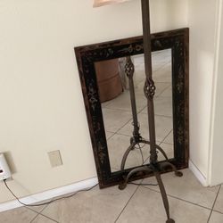 Decorative Elegant Mirror In Floral Frame W 2ft L 3 Ft