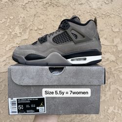 Air Jordan 4 GS Cave Stone Women’s Size 7w Size 5.5y