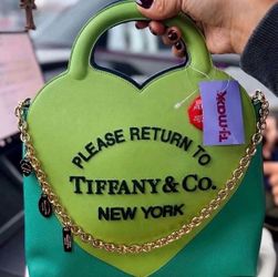 Tiffany & Co. Heart-Shaped Green Handbag