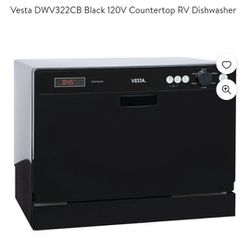 Vesta DWV322CB Space Saving Dishwasher RV Boat Apartment