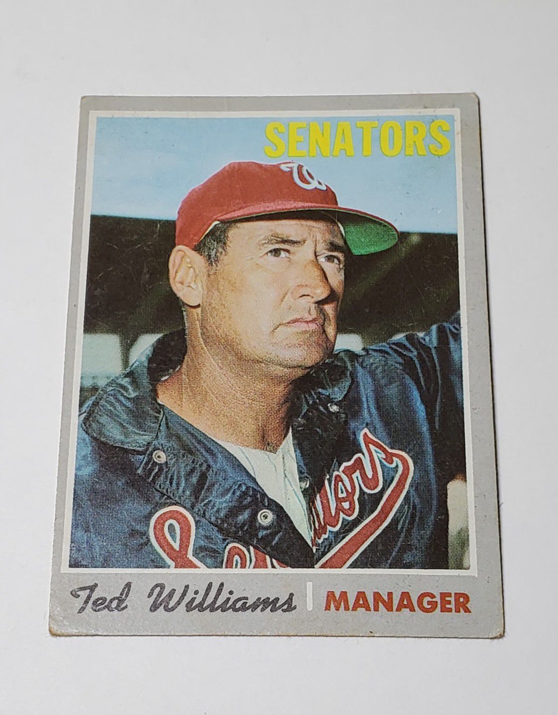 1970 Topps Ted Williams Manager Baseball Card