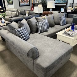 Perfect Gray Sofa Chaise 🩶 Easy Financing Available ✅