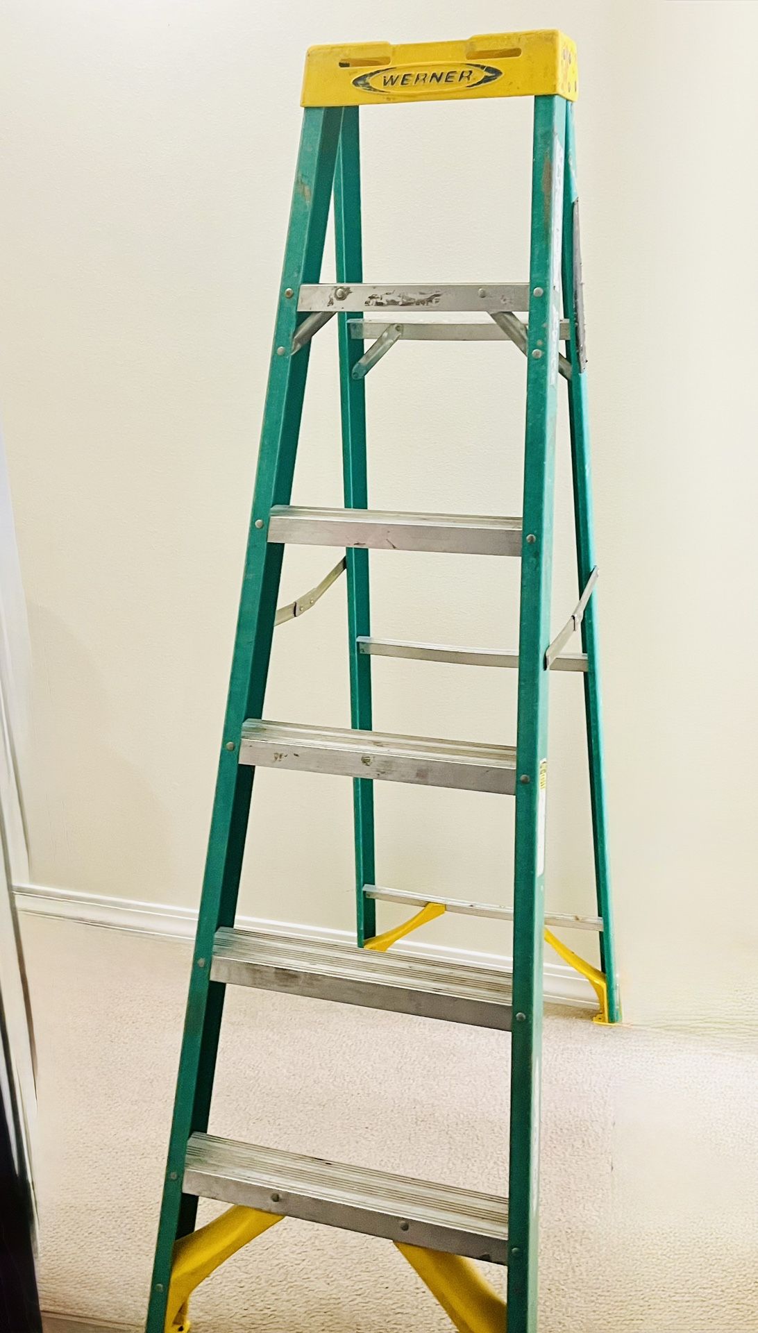 Werner FS100 Fiberglass Multi-Purpose Step Ladder, 6ft