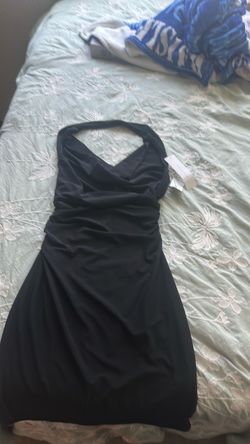 Black mini dress