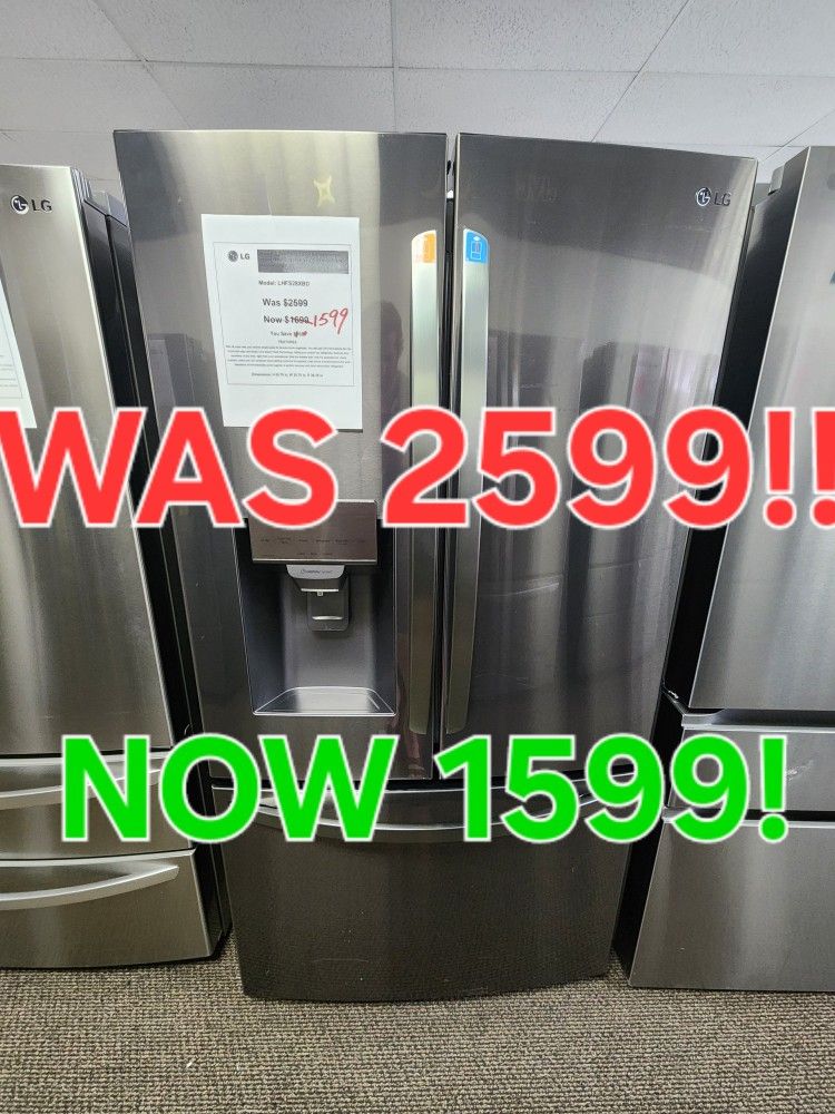 LG 28CF REFRIGERATOR 1599! 0 DOWN 0% FINANCING! 1YR WARRANTY! 48HR WARRANTY!