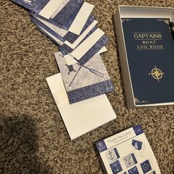 Boat log/thank you card set