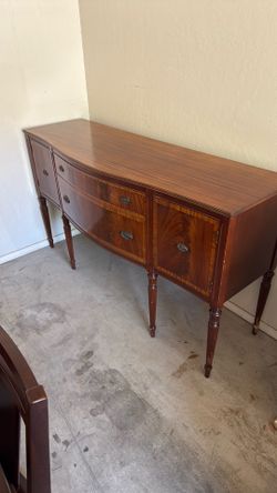 Antique carved mahogany Buffet chest