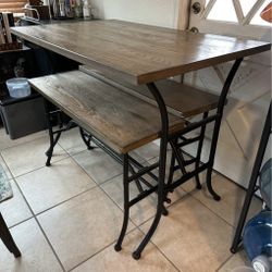 3-Piece Bar-Height Dining Set – Sturdy & Stylish!