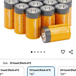 12 Pack Of D Batteries! 