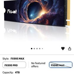 FX995 Max M.2 NVMe SSD 4TB, PCIe 5.0
