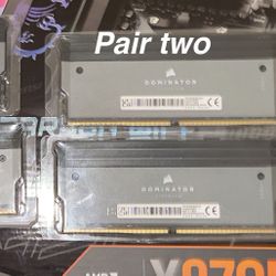 DDR5 Corsair dominator’s 32 GB