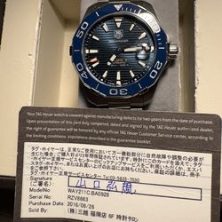 Tag Heuer Aquaracer 300m watch. 41mm