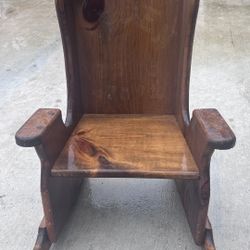 Antique Wood Baby Chair