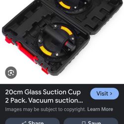 2 glass suction cups