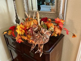 🌻Handcrafted Fall Thanksgiving Basket Centerpiece 🌻