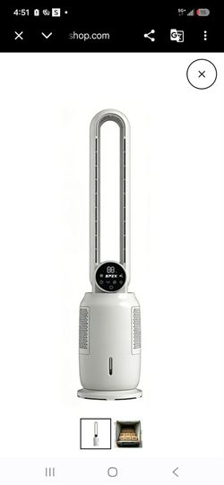 SPZX Bladeless Tower Fan with Digital Display