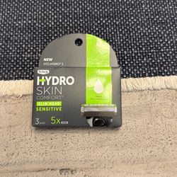 Schick Hydro Skin Comfort Sensitive 5 Blade Razor Refills, 3 Count