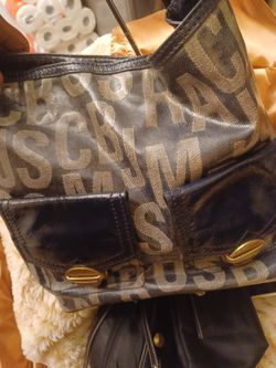 AUTHENTIC MARC JACOBS MONOGRAM COATED SATCHEL BAG 