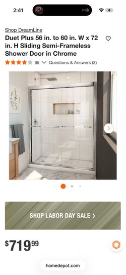 Shower door