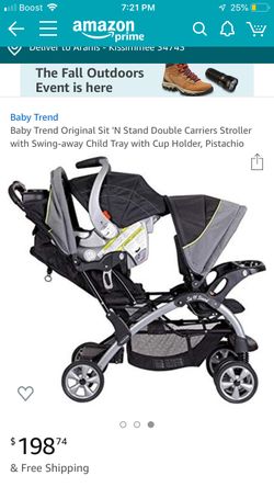 Baby Trend Sit N Stand Multi Function Double Stroller