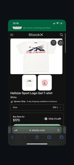 Hellstar Tee Size Large