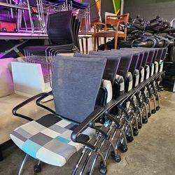 Mesh Nesting Chairs with Armrest