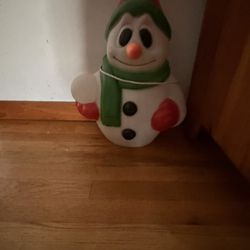 Blow Mold Carrot Snow Man 