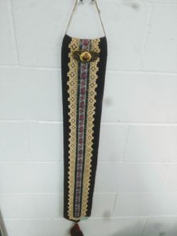 Vintage Handmade Fabric Hanging Wall Decor