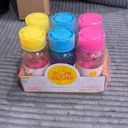 Sun Squad New Bubbles !!! Pack Of 6 $5 Firm 