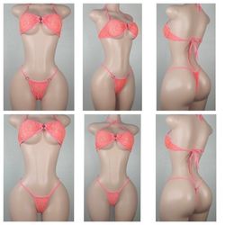 Custom Designed Exotic Dancewear Bikini Set