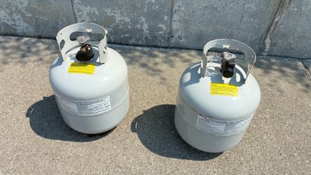 2  20 lb 5 gal propane tanks