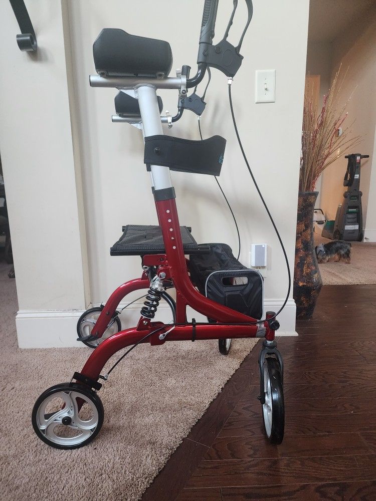 Deluxe ELENKER Upright Rollator Walker Rolling Walker Mobility Medical