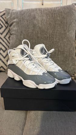 Jordan 6 Rings White and Grey size 5 Youth