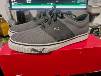 Puma El Ace shoes Gray White sz 11