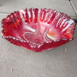 Vintage Blown Glass Bowl
