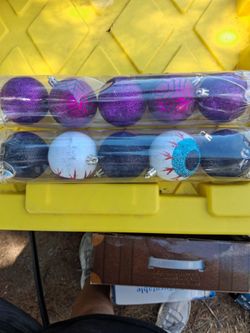 Halloween Ornament Ball Set
