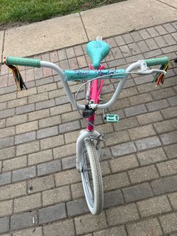 Girls Kids Bike Teal and Pink
