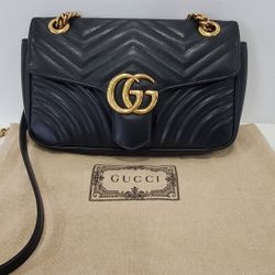  
GG Marmont small matelassé shoulder bag