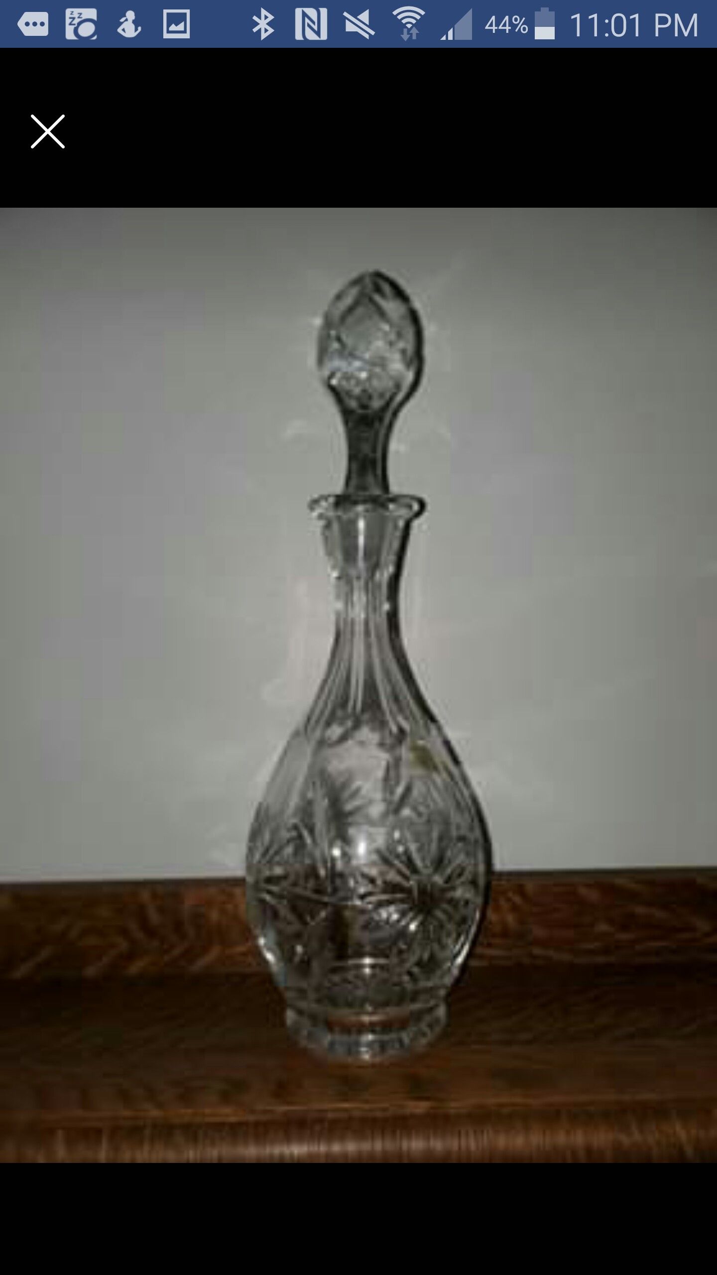 Decanter, Lausitzer Glas made in German Democratic Republic perfect condition