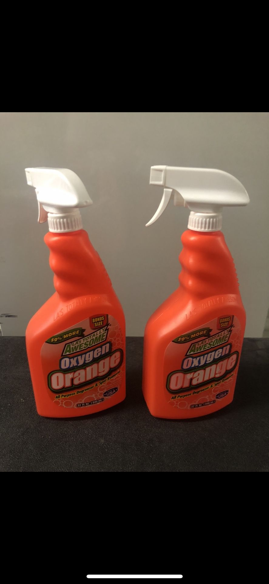 (2-Pck) LA's Totally Awesome Oxygen Orange Degreaser 32oz each Bottle Spray