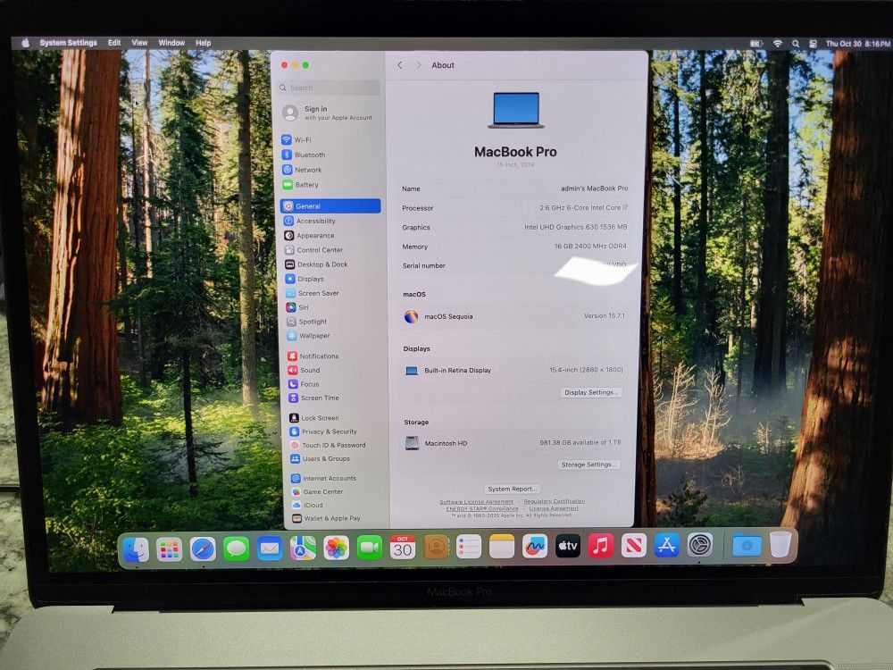 2018 MacBook Pro - A1990