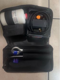 Inflator tire repair kit