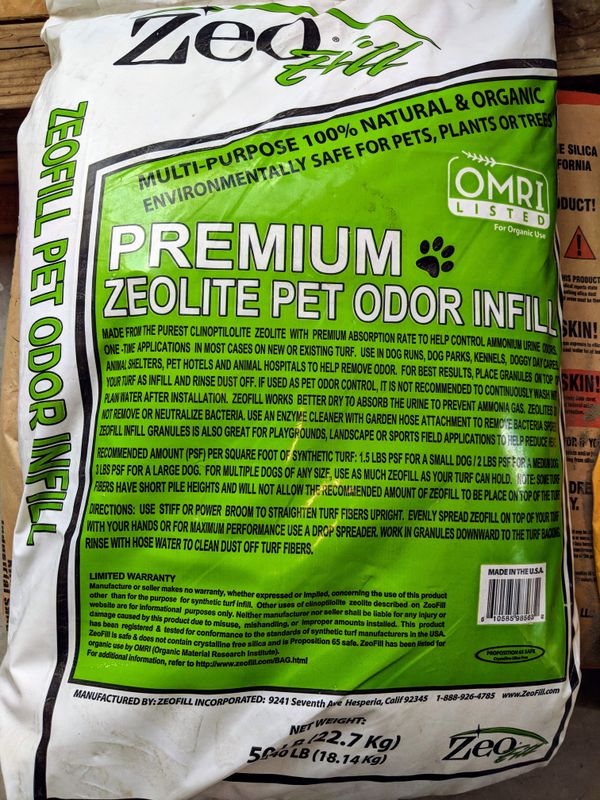 New Ziofill Pet Odor Infill for Your Turf Artificial Grass 50Lb bag for