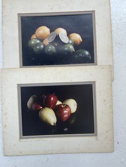 2 Still Life Fruit Photographs