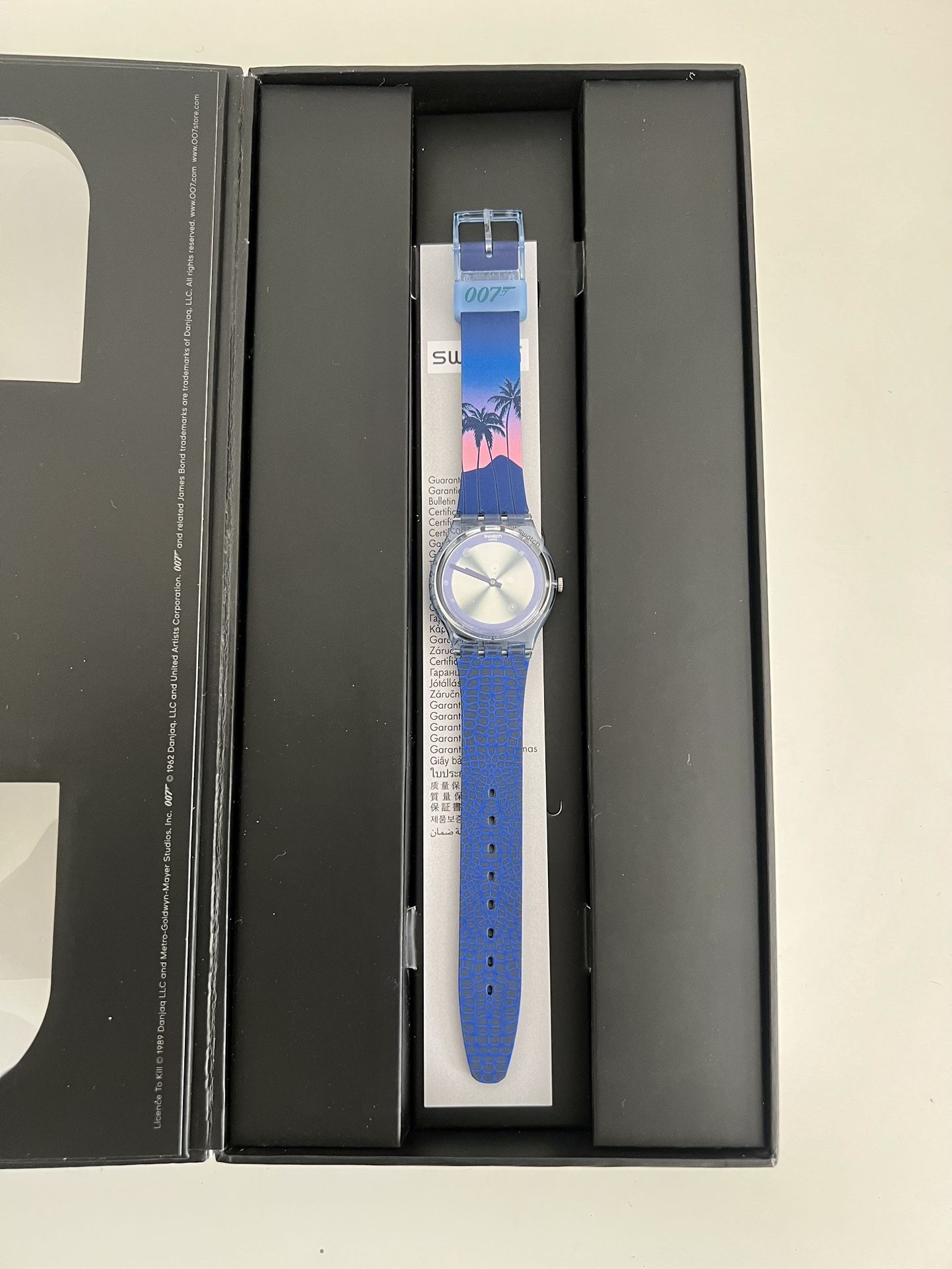 Swatch James Bond 2020 License To Kill Watch GZ328 for Sale in Las 