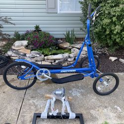 Street Strider 7i Elliptical Bike With Indoor Trainer Stand