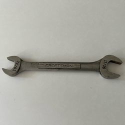 Vintage Craftsman 19/32 and 11/16 Double Open End Wrench - 44581 -VV- Forged in USA