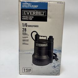 💧 1/6 HP Submersible Utility Pump – Perfect for Water Removal (Retail $127)