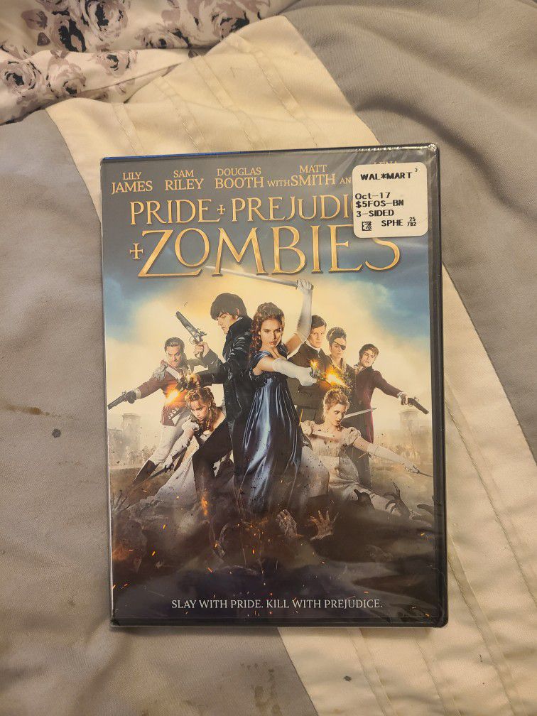 New. DVD. Pride + Prejudice + Zombies