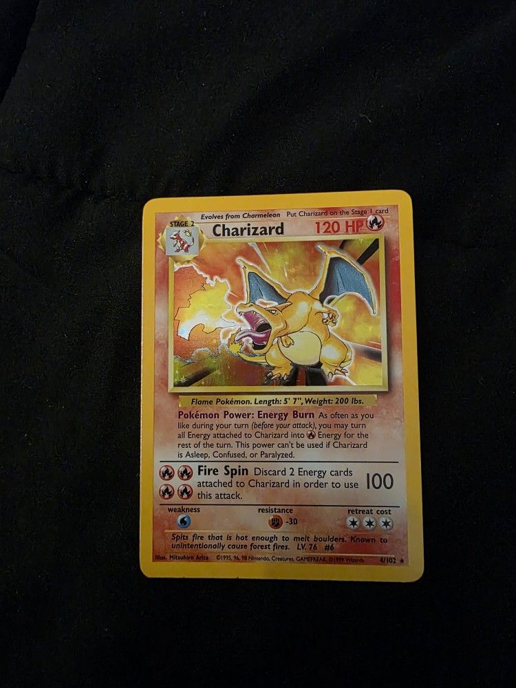 Charizard Base Set Ungraded